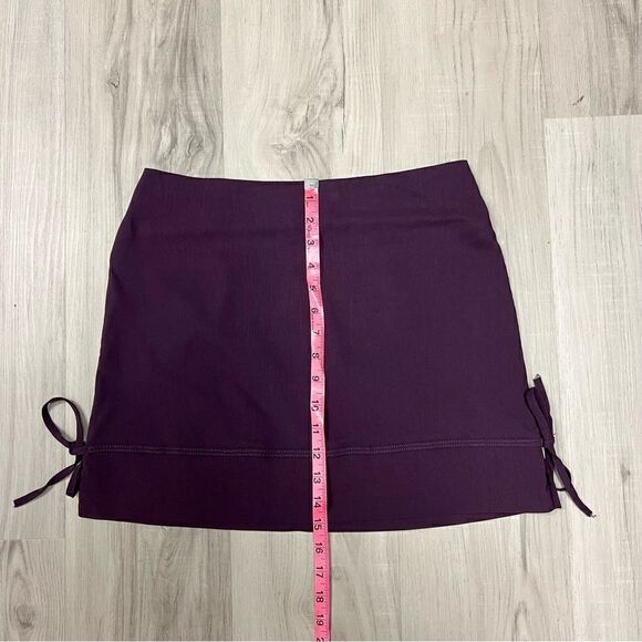 Forever 21 purple y2k miniskirt sz L NWT retro vintage deadstock. Side ties - Picture 4 of 12